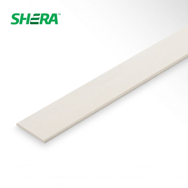 ไม้ระแนงเฌอร่า 0.8*7.5*300 ผิวเรียบ ขอบวี ธรรมชาติ 3*3ม.