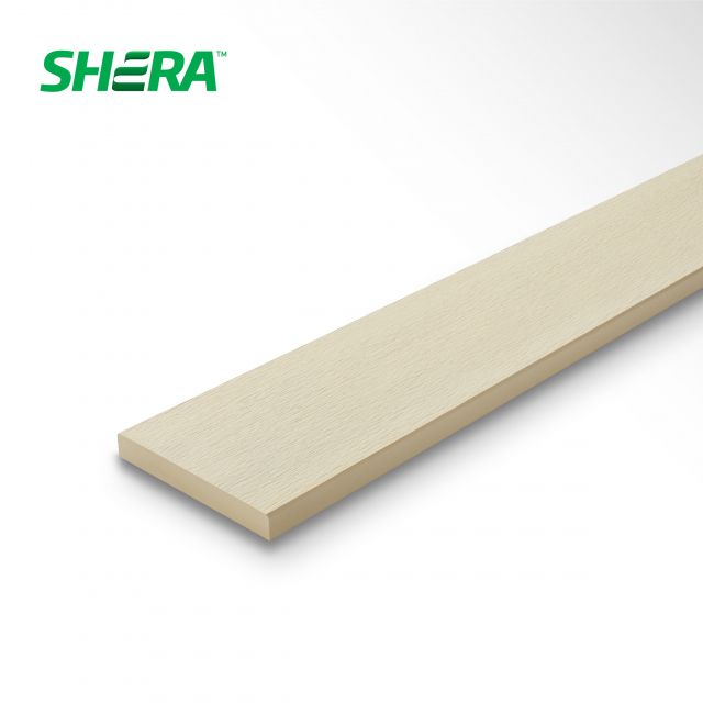 ไม้พื้นตกแต่งเฌอร่า 2.5*20*300 สีธรรมชาติ เสี้ยนขอบวี 1*8*3ม. แบรนด์ SHERA - โครงสร้าง