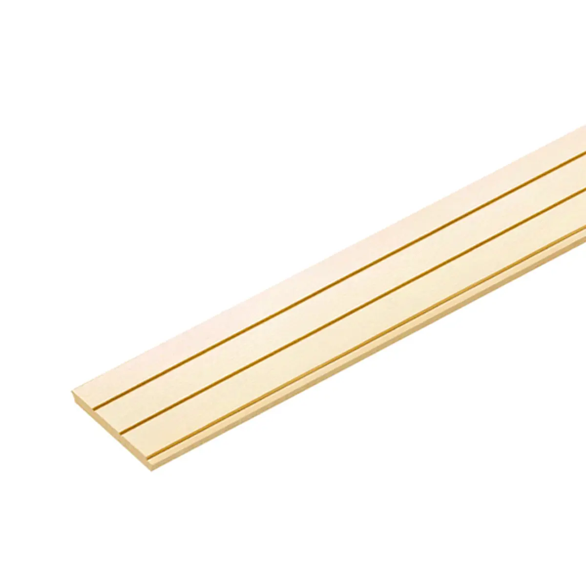 ไม้ผนังบังใบคอนวูด ลายเสี้ยน 8 G02  สีงาช้าง (2ร่อง) แบรนด์ CONWOOD - โครงสร้าง