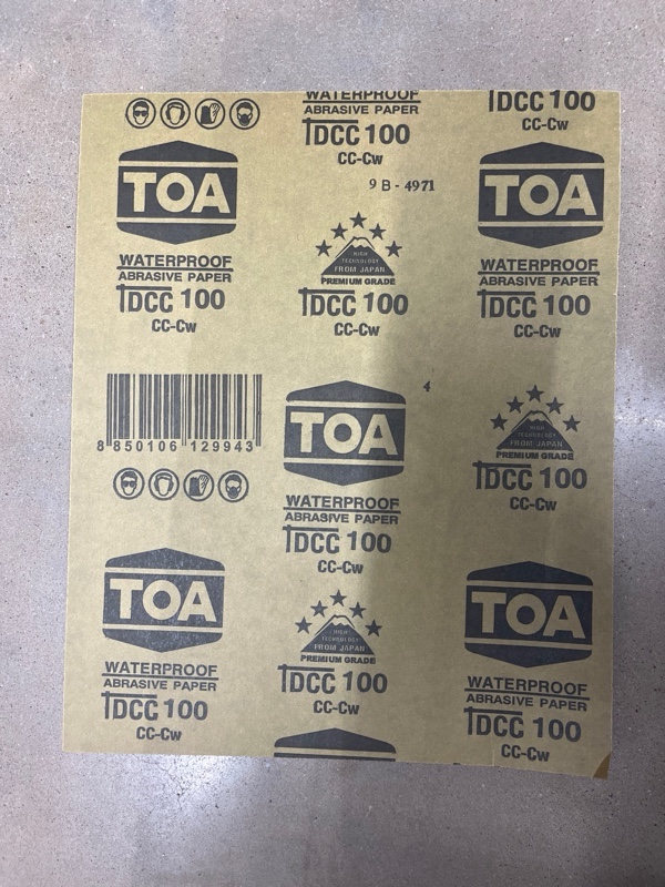 TOA DCC กระดาษทรายน้ำ #100 - ภาพที่ 2