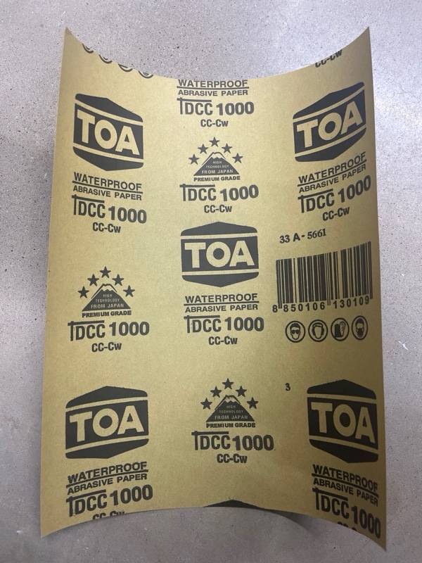 TOA DCC กระดาษทรายน้ำ #1000 - ภาพที่ 2
