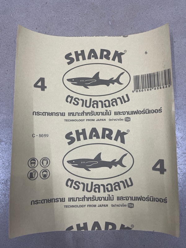TOA กระดาษทรายขัดไม้ #4 SHARK ฉลาม - ภาพที่ 2