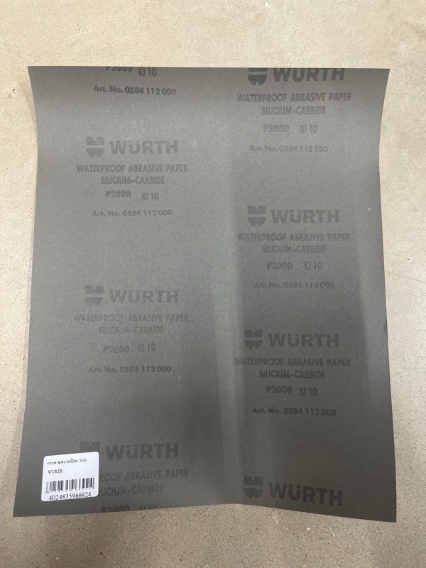 ** WURTH กระดาษทรายเปียก 2000 - ภาพที่ 2