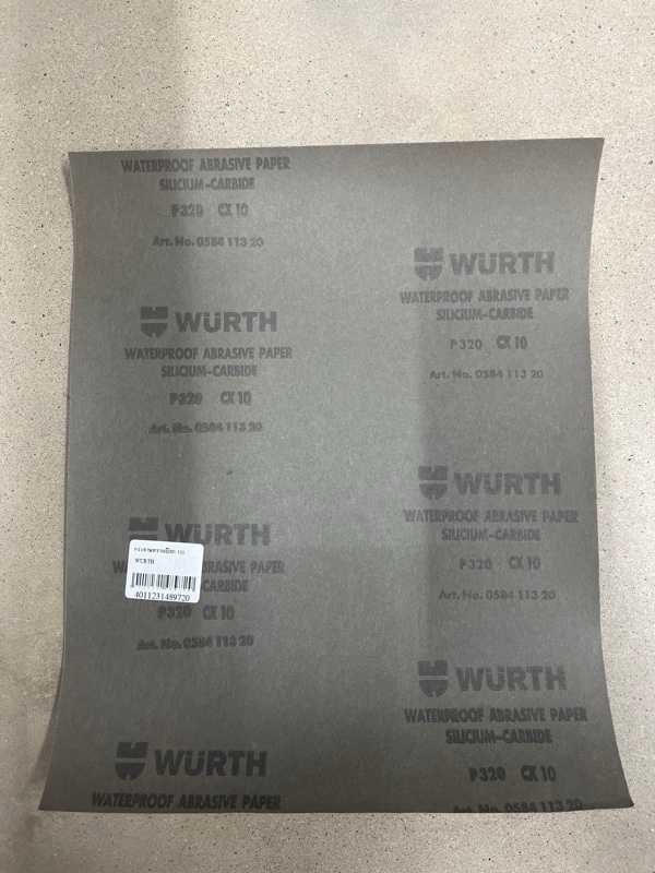 ** WURTH กระดาษทรายเปียก 320 - ภาพที่ 2