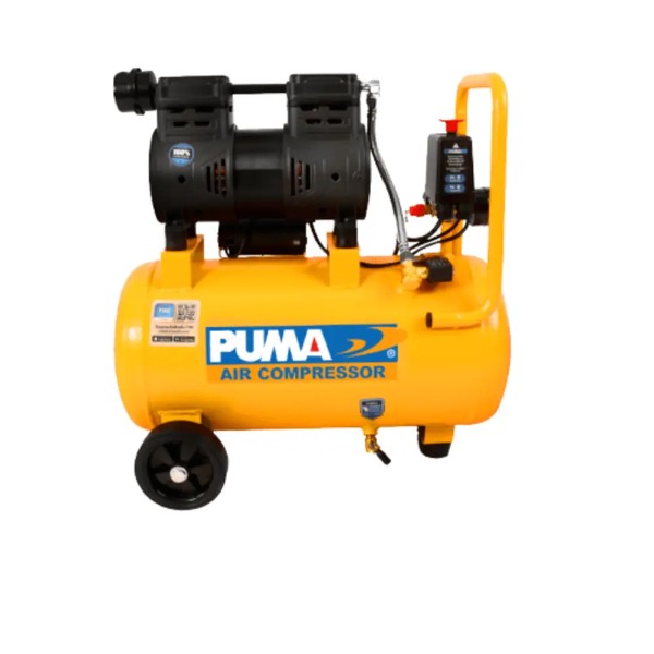 PUMA ปั๊มลมไร้น้ำมัน HUSH25 1HP 25ลิตร