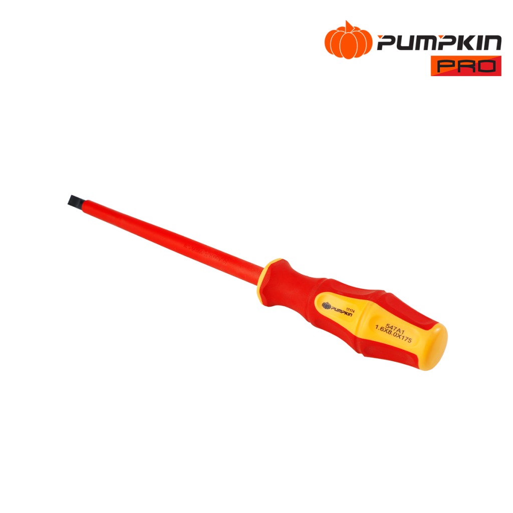 PUMPKINไขควงแบน7 VDE1000V XTREME SL1.6x8.0x175mm(-)
