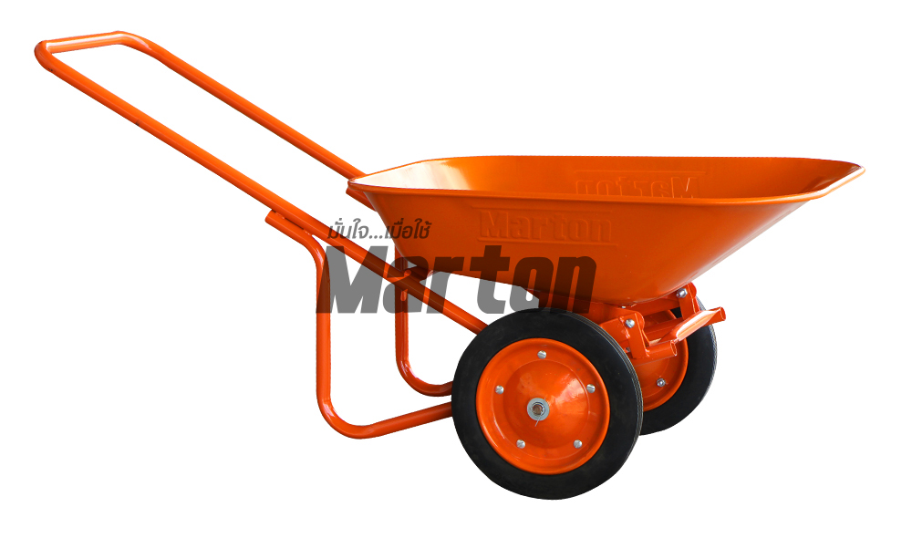 MARTON  รถเข็นปูน ล้อคู่ ยางตัน สีส้ม แบรนด์ เจริญมิตร - ฮาร์ดแวร์ ราคา 2,590 บาท