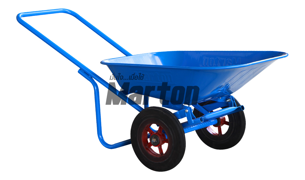 MARTON รถเข็นปูนล้อคู่ ล้อแมกซ์ สีน้ำเงิน