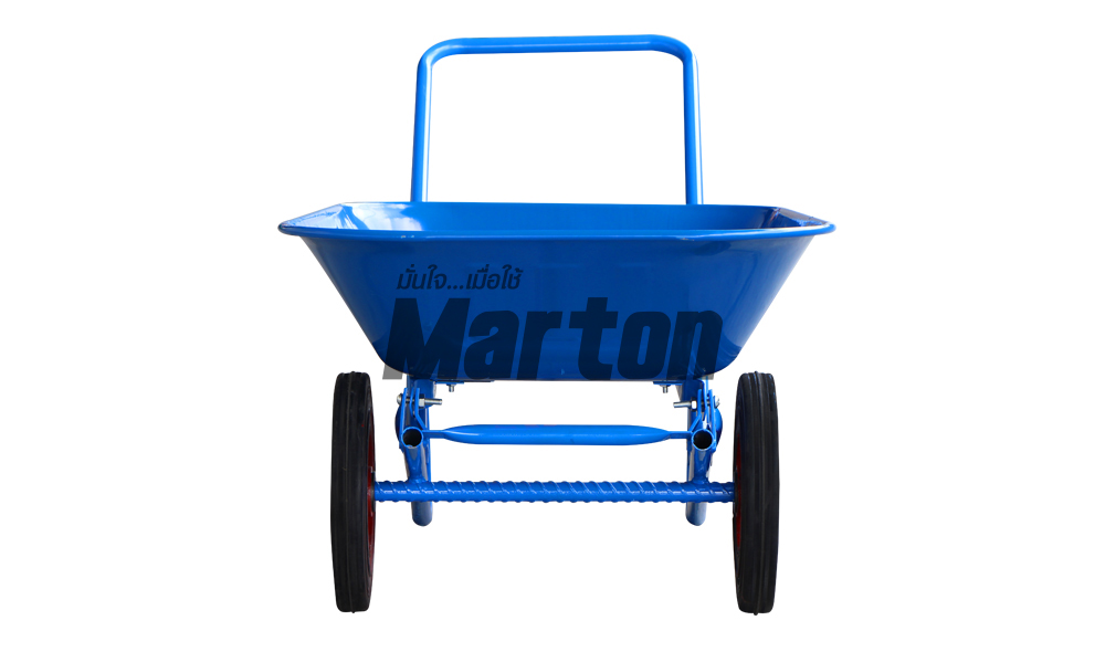 MARTON รถเข็นปูนล้อคู่ ล้อแมกซ์ สีน้ำเงิน - ภาพที่ 4