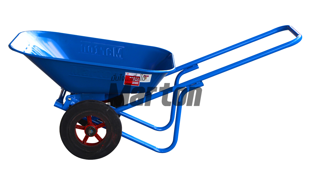 MARTON รถเข็นปูนล้อคู่ ล้อแมกซ์ สีน้ำเงิน - ภาพที่ 6