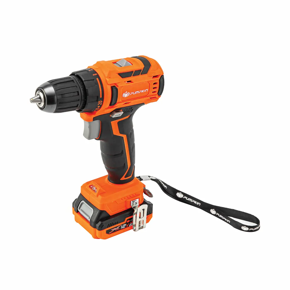 สว่านไร้สาย ไร้แปรงถ่าน 10 มม. 12V XTREME 50270 Li-ion XT-10DBL PUMPKIN แบรนด์ PUMPKIN - ฮาร์ดแวร์ ราคา 2,690 บาท