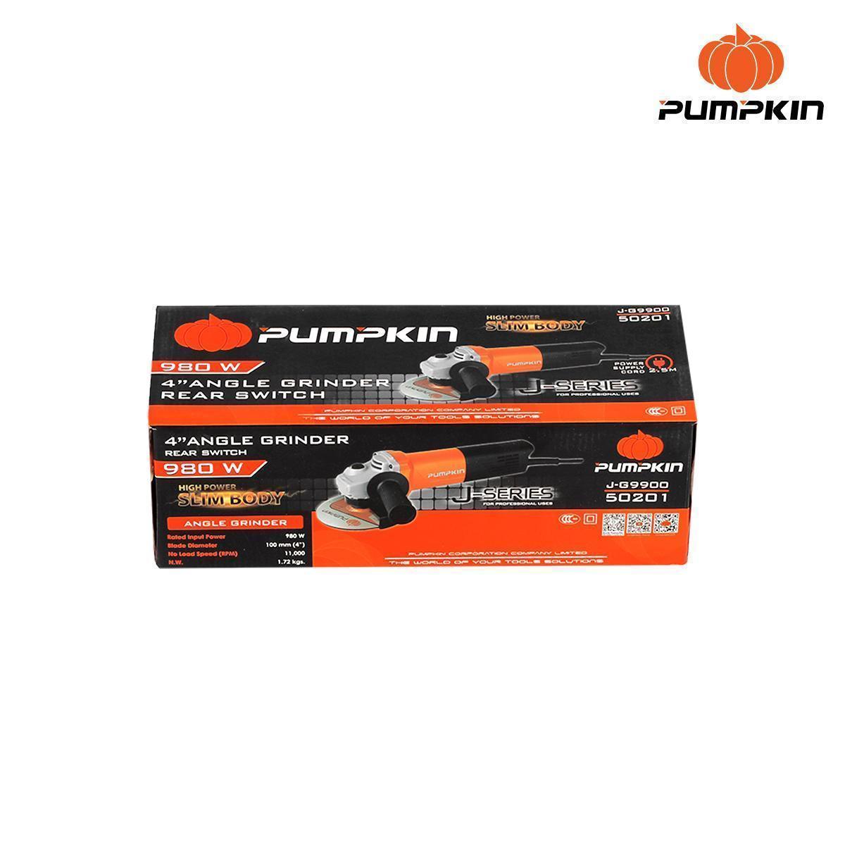 เครื่องเจียรมือ 4 1000W สวิตซ์ท้าย J-Series รุ่น J-G9900RX PUMPKIN - ภาพที่ 5