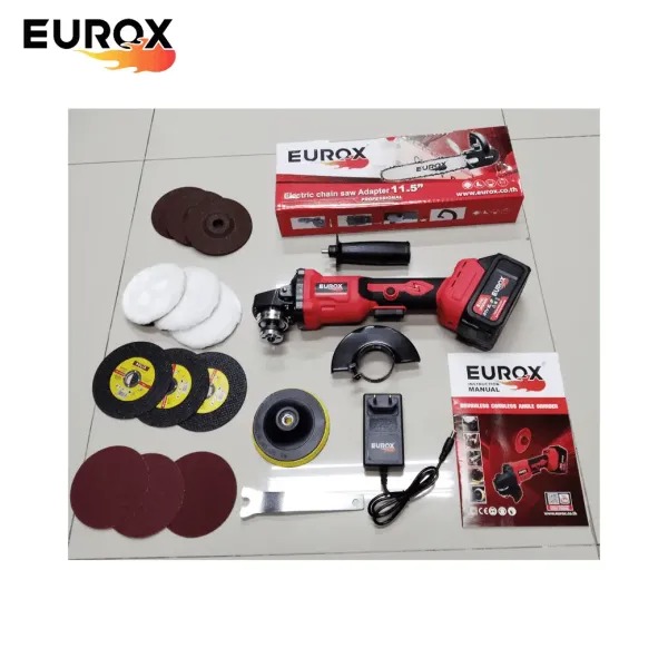 เครื่องเจียร์ พร้อมบาร์โซ่ 21V (Slimbody) กล่องชุด EUROX - ภาพที่ 3