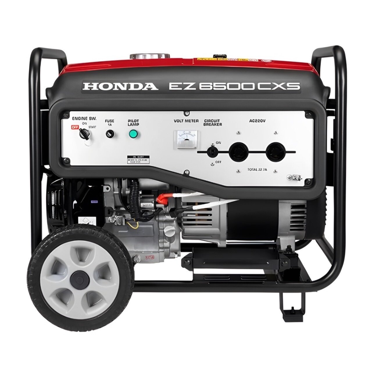 HONDA เครื่องปั่นไฟ EZ6500CXS-R 5.0KW (มีล้อ) พร้อมแบตเตอรี่ แบรนด์ ฮอนด้า - ฮาร์ดแวร์ ราคา 43,500 บาท