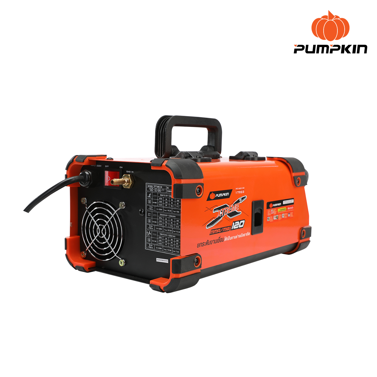 เครื่องเชื่อมอินเวอร์เตอร์ MMA/MIG120 XTREME รุ่น PTT-MIG120 PUMPKIN - ภาพที่ 4