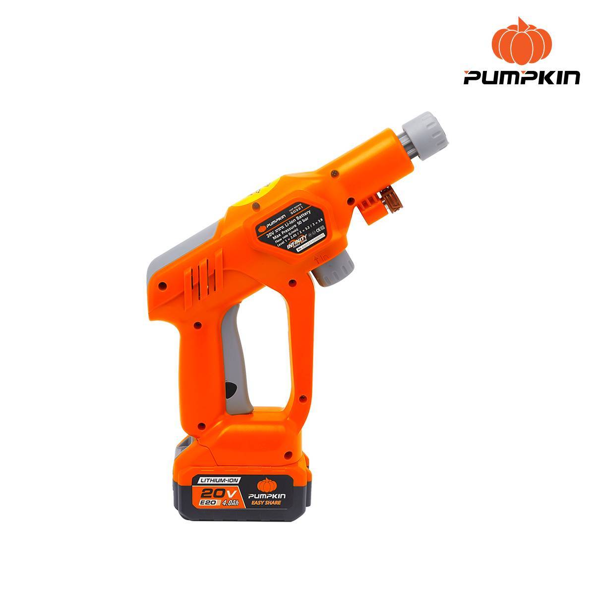 PUMPKIN ปืนฉีดน้ำแรงดันสูงไร้สาย 20V 50321 Li-ion INF-50WG INFINITY POWER SHARE 20V - ภาพที่ 8