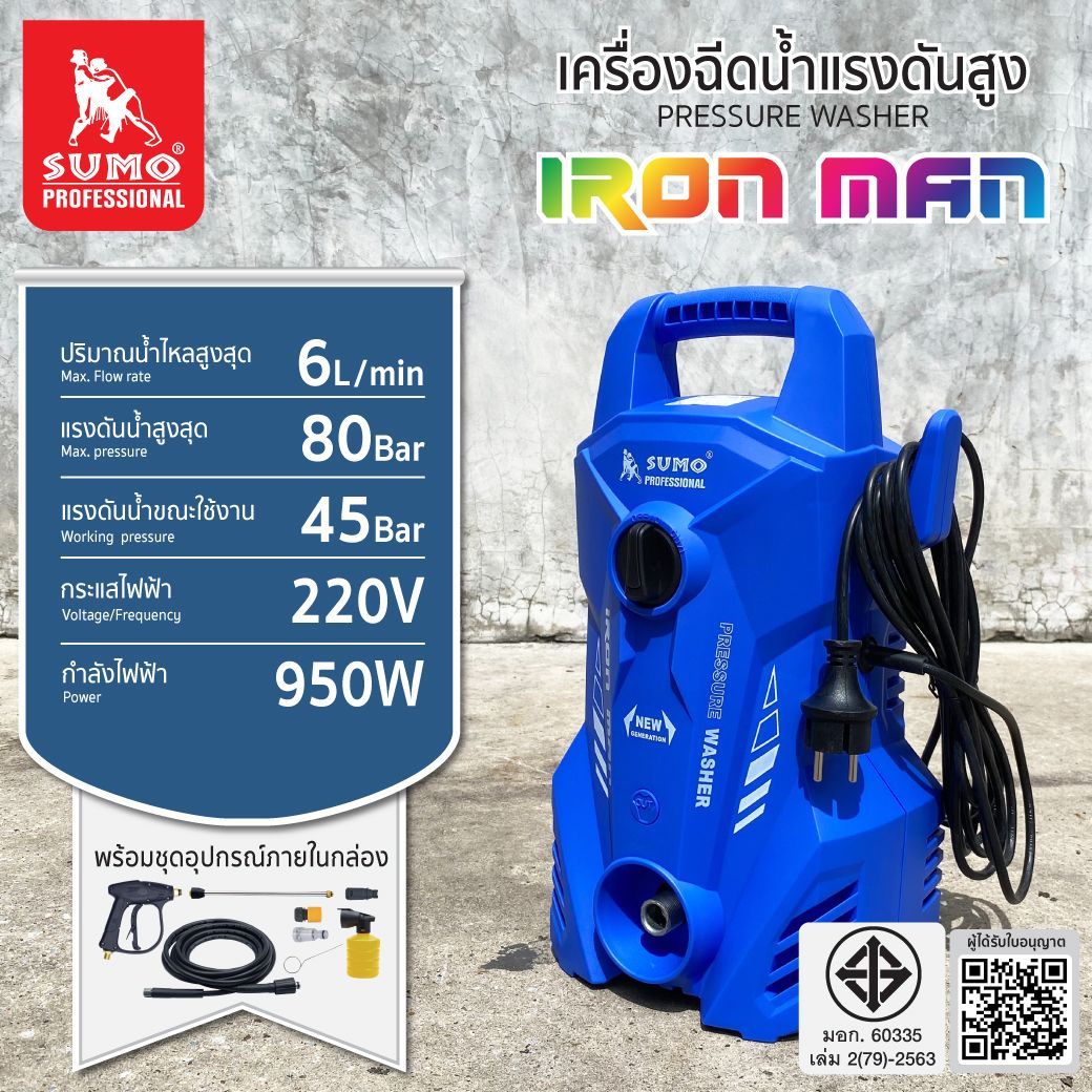SUMO เครื่องอัดฉีด รุ่น Iron Man - ภาพที่ 3
