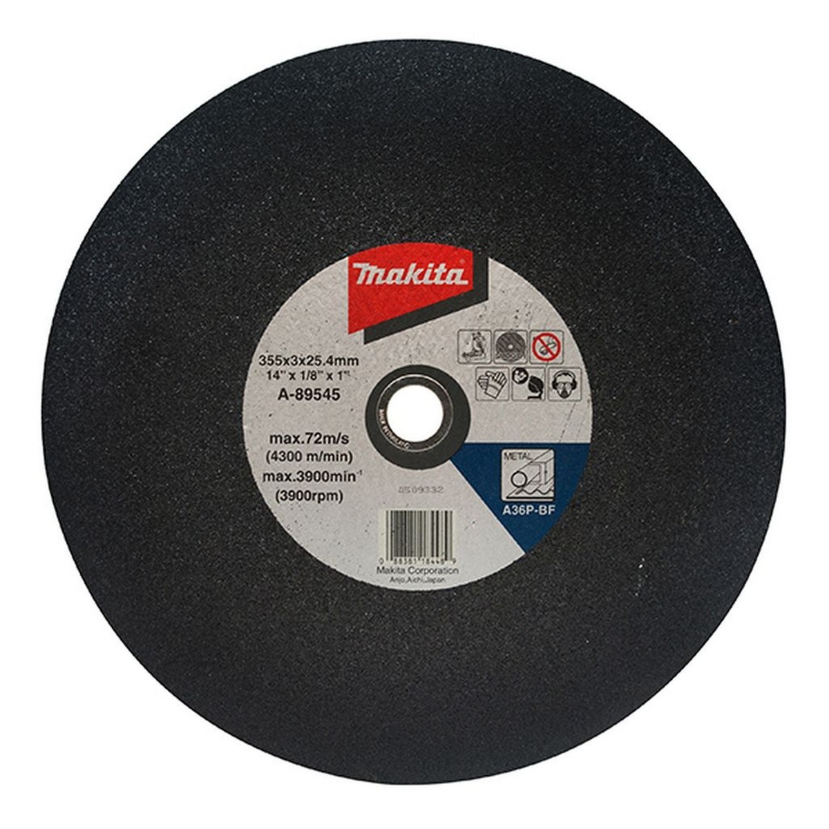 MAKITA แผ่นตัด 14 A-89545 ผิวเรียบ แบรนด์ MAKITA - ฮาร์ดแวร์ ราคา 120 บาท