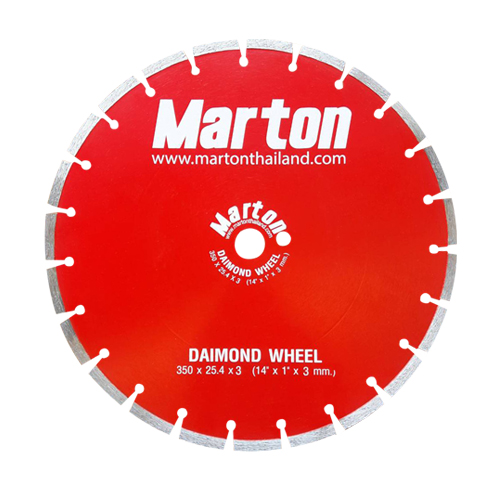 MARTON ใบตัดคอนกรีต ตัดเพชร 14นิ้ว หนา 3มิล