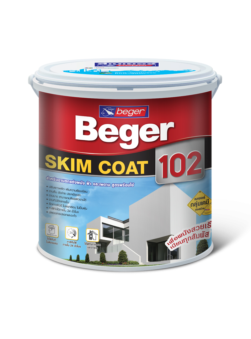 BEGER สกิมโค้ต 102 (สูตรพร้อมใช้) เบเยอร์ 5kg. แบรนด์ BEGER - ฮาร์ดแวร์ ราคา 290 บาท