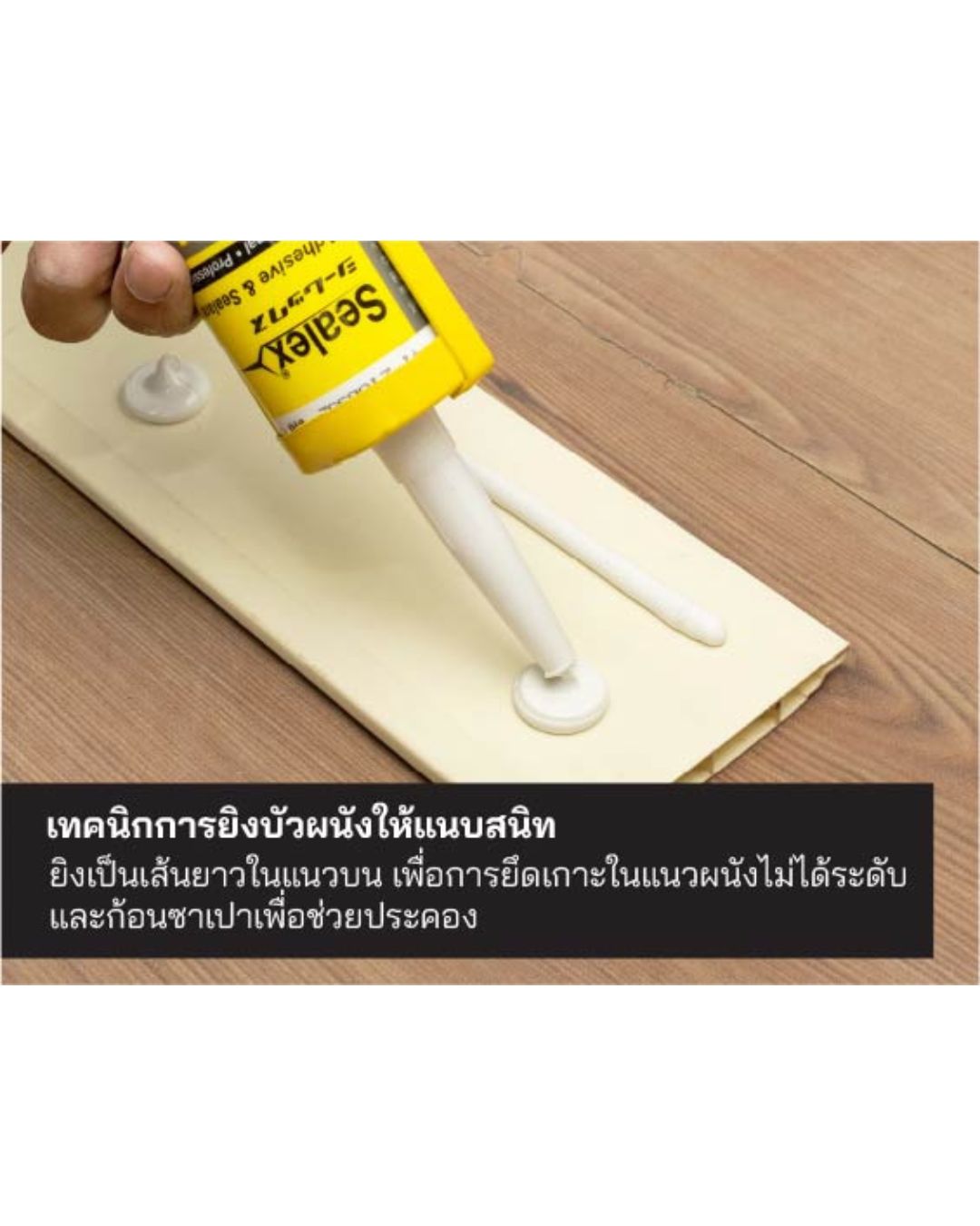 ซิลิโคน SX-700กาวตะปู สีขาว SEALEX - ภาพที่ 3