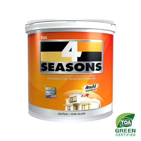 TOA 4 SEASONS สีน้ำ ภายนอก(กล) SUPER MATEX #A3099 SUPER MATEX (แม่สีเขียว)