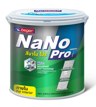 สีน้ำอะคริลิก ภายใน NANO PRO #9211 (5กล.) BEGER