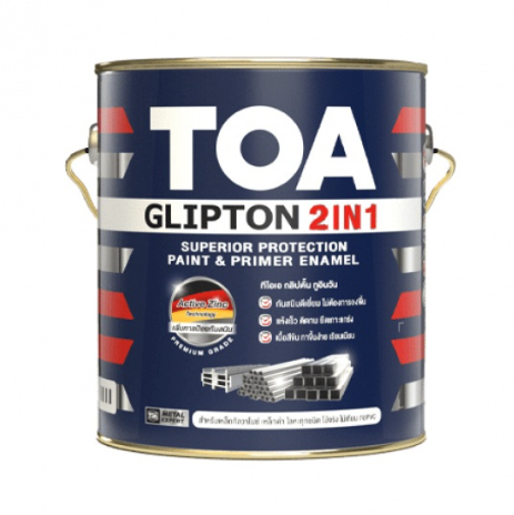 สีน้ำมันเคลือบเงา GLIPTON 2IN1 GG100 (1กล.) สี White TOA