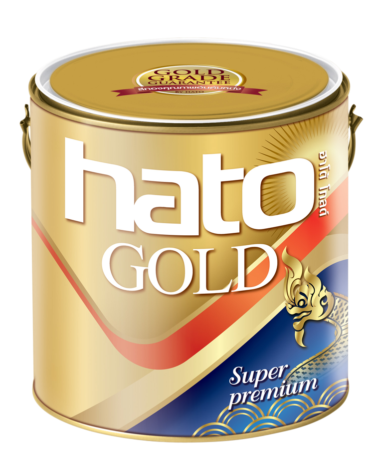 HATO สีทองอะครีลิก สูตรนํ้า #AG919 (1กล.)