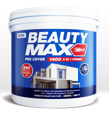 สีรองพื้นปูนใหม่-เก่า #1400 (9.46 ลิตร) BEAUTY URAI