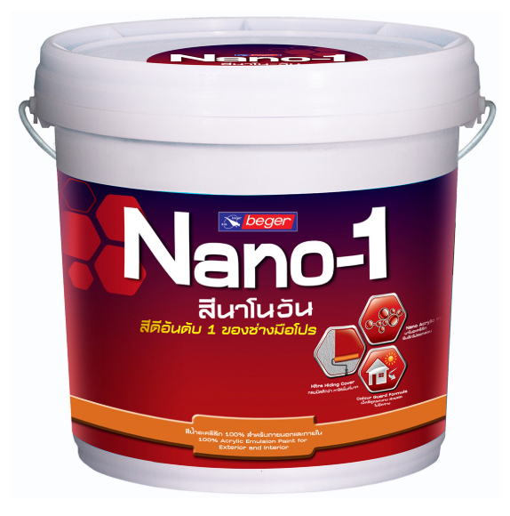 สีรองพื้นปูนใหม่กันด่าง นาโนวัน #1400 (2.5กล.) BEGER