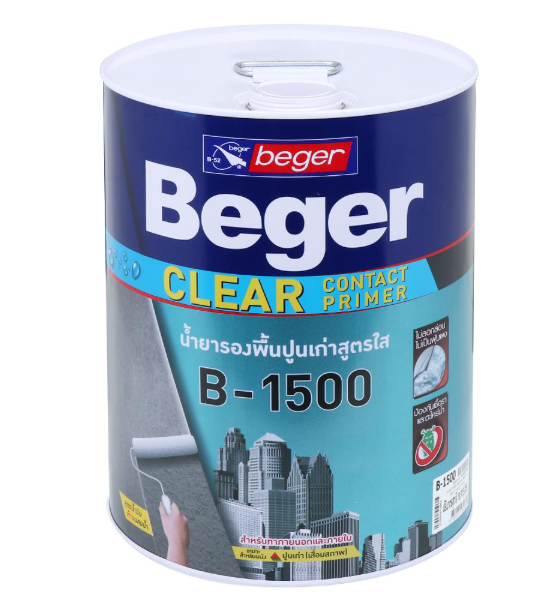 สีรองพื้นปูนเก่า เคลียร์ คอนแทค ไพรเมอร์ B-1500 (5กล.) BEGER