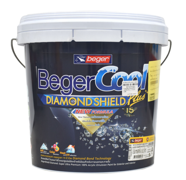 สีน้ำภายนอก กึ่งเงา COOL ไดมอนด์ซิลด์ พลัส เบส B (1กล.) BEGER