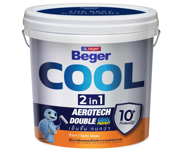 สีน้ำภายนอก กึ่งเงา COOL 2IN1 พลัส เบส D (2.5กล.) BEGER