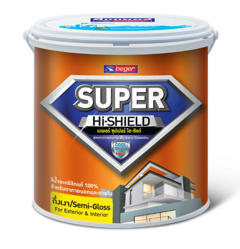 สีน้ำอะคริลิก Super Hi-Shield Semi-Gloss Base เบส A (2.5กล.) BEGER