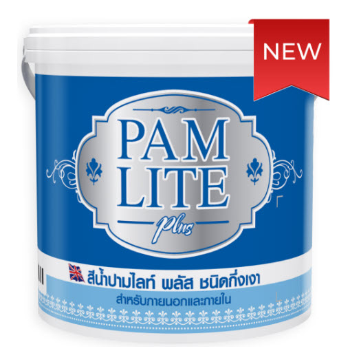 PAMMASTIC สีน้ำภายนอกกึ่งเงา ปามไลท์ พลัส เบส A 2.5กล. แบรนด์ Pamastic Paint - ฮาร์ดแวร์ ราคา 1,250 บาท