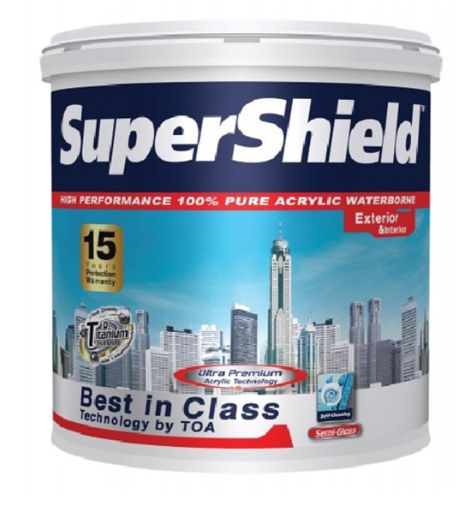 สีน้ำภายนอก กึ่งเงา SUPER SHIELD เบส A (1กล.) TOA