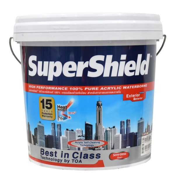 TOA สีน้ำภายนอก กึ่งเงา เบสA SUPER SHIELD (2.5กล) แบรนด์ TOA Paint - ฮาร์ดแวร์ ราคา 2,450 บาท