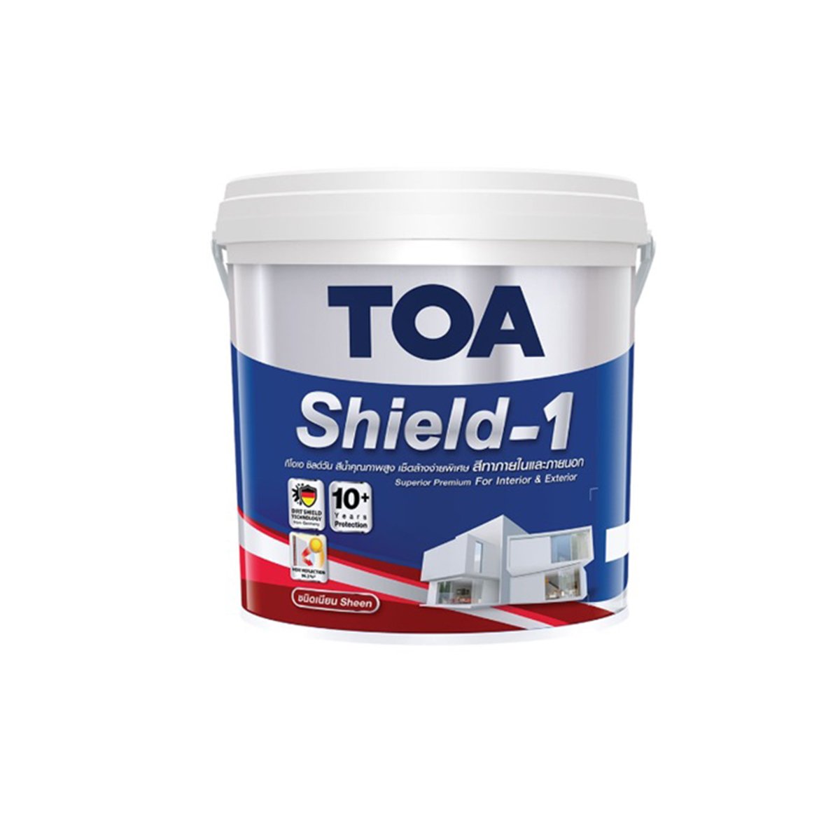 TOA สีน้ำภายนอก ชนิดเนียน เบสA SHIELD 1 NANO (2.5กล) - ภาพที่ 2