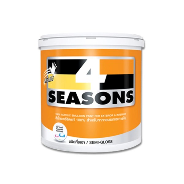 TOA สีน้ำภายนอกกึ่งเงา เบสA 4 SEASONS (2.5กล)