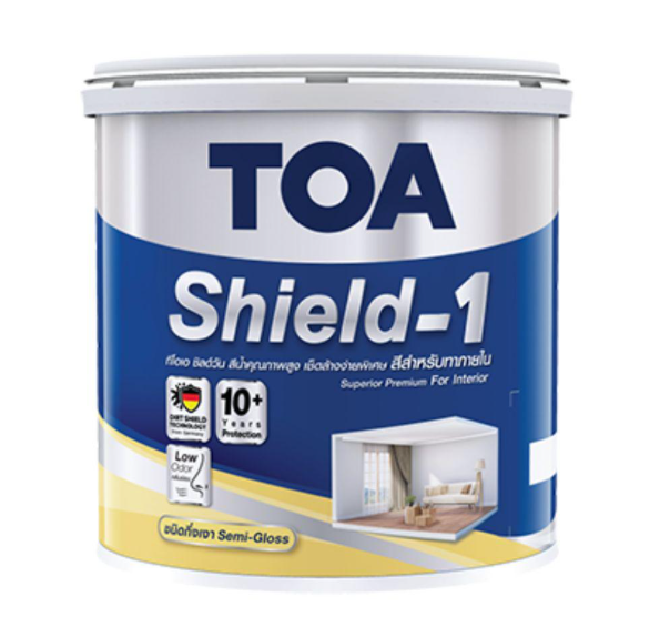 สีน้ำภายใน กึ่งเงา SHIELD 1 NANO เบส D (2.5กล.) TOA
