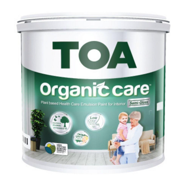 สีน้ำภายใน กึ่งเงา ออร์แกนิค แคร์ เบส B (2.5กล.) TOA