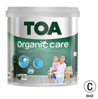สีน้ำภายใน กึ่งเงา ออร์แกนิค แคร์ เบส C (1กล.) TOA