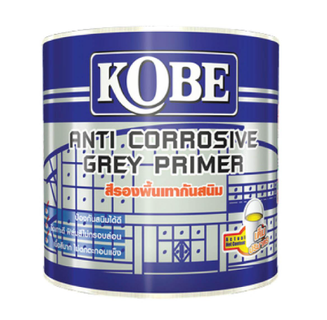 สีรองพื้นกันสนิม K102 (5กล.) สีเทา KOBE