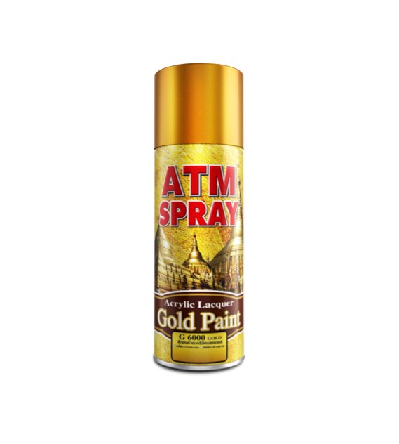 ATM สีสเปรย์ #G6000 ACRYLIC LACQUER GOLD (12/ลัง) แบรนด์ ATM - ฮาร์ดแวร์ ราคา 120 บาท