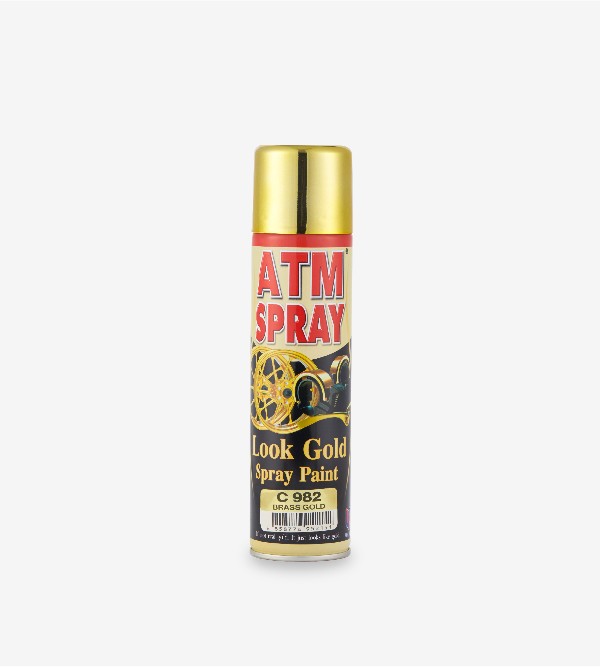 ATM สีสเปรย์ BRASS GOLD C-982 226g. (12/ลัง) แบรนด์ ATM - ฮาร์ดแวร์ ราคา 85 บาท