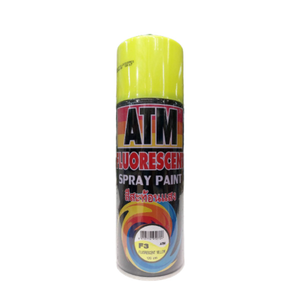 ATM สีสเปรย์ F3 เหลืองสะท้อนแสง (12/ลัง) แบรนด์ ATM - ฮาร์ดแวร์ ราคา 75 บาท