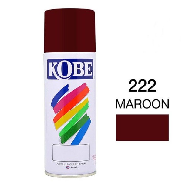 KOBE สีสเปรย์ #222(แดงเลือดหมู) - ภาพที่ 2