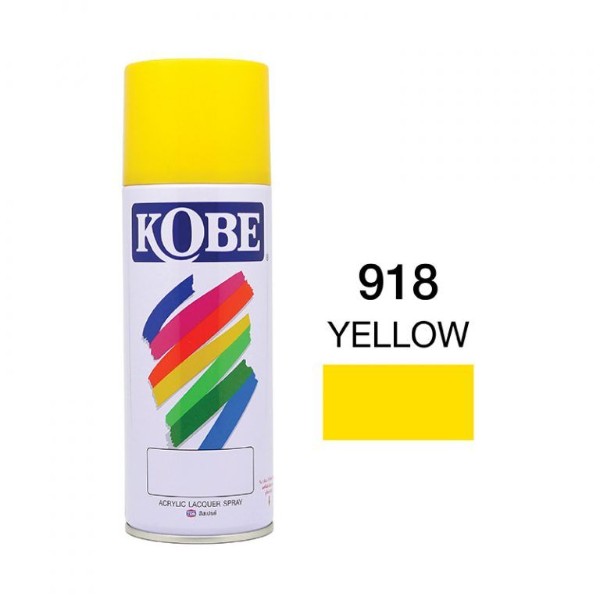 KOBE สีสเปรย์ #918 (เหลือง) แบรนด์ KOBE - ฮาร์ดแวร์ ราคา 49 บาท