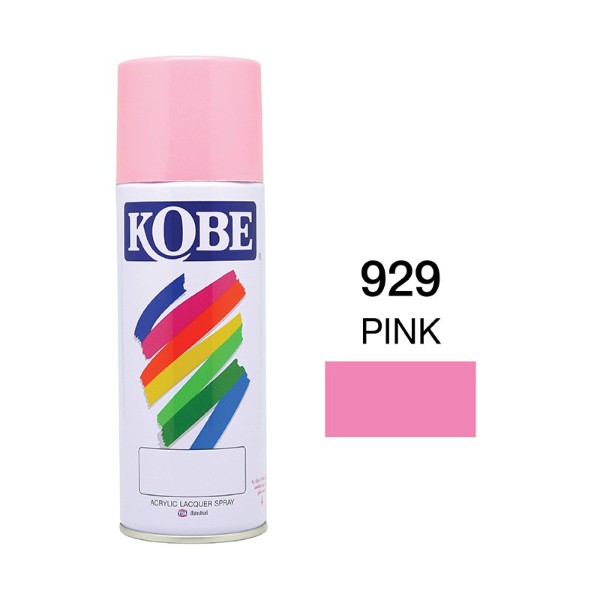 KOBE สีสเปรย์ #929 (ชมพู) แบรนด์ KOBE - ฮาร์ดแวร์ ราคา 49 บาท